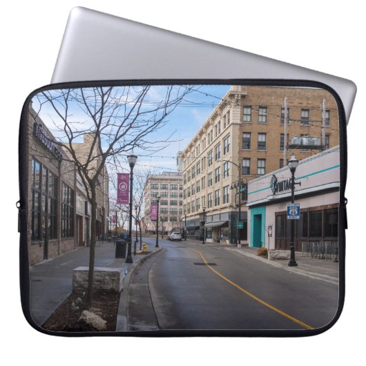 Downtown Springfield Laptopschutzhülle (Vorderseite)