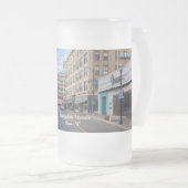 Downtown Springfield Mattiert Glass Beer Tasse (VorderseiteRechts)