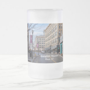 Downtown Springfield Mattiert Glass Beer Tasse