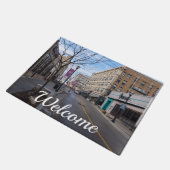 Downtown Springfield Willkommen Fußmatte (Schrägansicht)