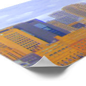 Downtown St. Paul Skyline Poster (Ecke)