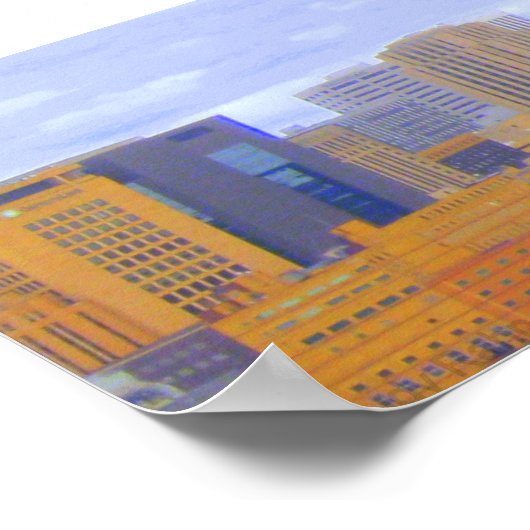 Downtown St. Paul Skyline Poster (Ecke)