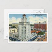 Downtown, St. Petersburg, FL Vintag Postkarte (Vorne/Hinten)