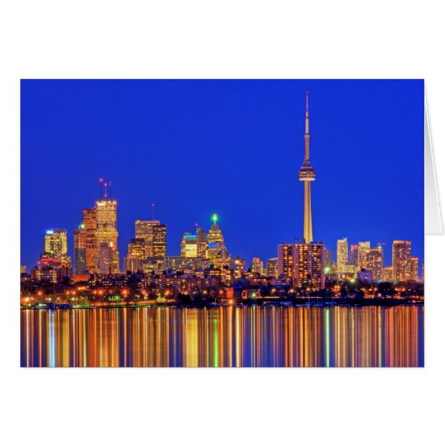 Downtown Toronto skyline at night (Vorderseite (Horizontal))