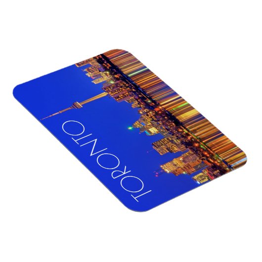 Downtown Toronto skyline at night Magnet (Rechte Seite)