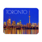 Downtown Toronto skyline at night Magnet (Horizontal)
