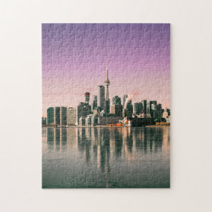 Downtown Toronto Skyline im Ontariosee Puzzle