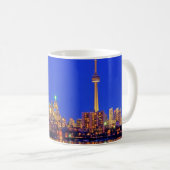 Downtown Toronto Skyline nachts Kaffeetasse (VorderseiteRechts)