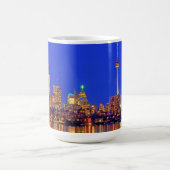 Downtown Toronto Skyline nachts Kaffeetasse (Mittel)