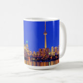 Downtown Toronto Skyline nachts Kaffeetasse (VorderseiteRechts)
