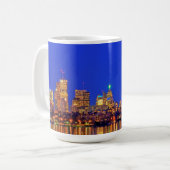 Downtown Toronto Skyline nachts Kaffeetasse (Vorderseite Links)