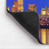 Downtown Toronto Skyline nachts Mousepad (Ecke)