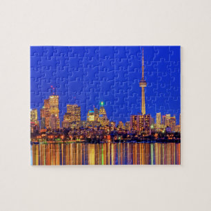 Downtown Toronto Skyline nachts Puzzle