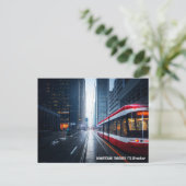 DOWNTOWN, TORONTO, TTC Streetcar Postkarte (Stehend Vorderseite)