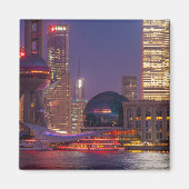 Downtown Ufer Shanghai, China Magnet (Vorne)