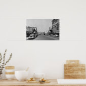 Downtown View von Chehalis, Washington Fotograf Poster (Küche)