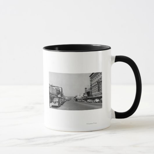 Downtown View von Chehalis, Washington Fotograf Tasse (Rechts)