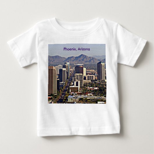 Downtown View von Phoenix, Arizona Baby T-shirt (Vorderseite)