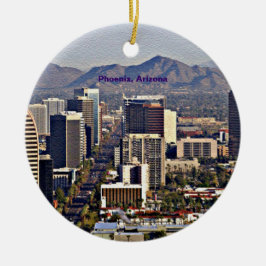 Downtown View von Phoenix, Arizona Keramikornament