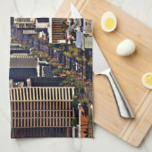 Downtown View von Phoenix, Arizona Küchentuch (Viertel Falte)