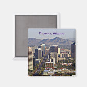 Downtown View von Phoenix, Arizona Magnet (Vorderseite/Rückseite)