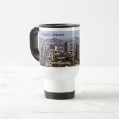 Downtown View von Phoenix, Arizona Reisebecher (Vorderseite Links)