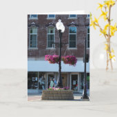 Downtown Washington, Iowa Karte (Gelbe Blume)