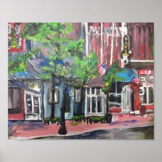 "Downtown Willoughby, Ohio" von Willowcatdesigns Poster (Vorne)