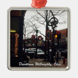 Downtown Willoughby Weihnachts-Foto Ornament
