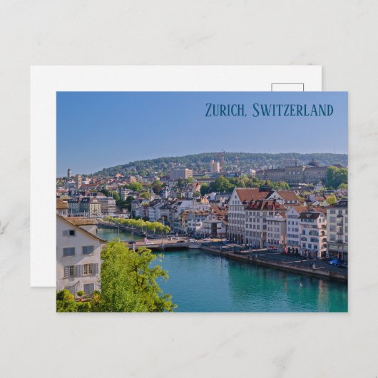 Downtown Zürich Postcard Postkarte (Vorne/Hinten)