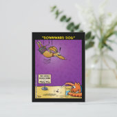 "Downward Dog" Postkarte (Stehend Vorderseite)