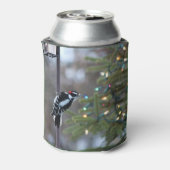 Downy Woodpecker & Christmas Tree Dosenkühler (Kanne Rückseite)
