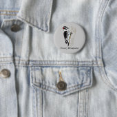 Downy Woodpecker Illustration Button (Beispiel)