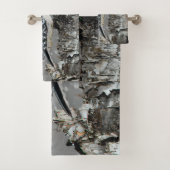 Downy Woodpecker in Snow - Original Foto Badhandtuch Set (Insitu)