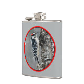 Downy Woodpecker in Snow - Original Foto Flachmann (Links)