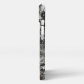 Downy Woodpecker in Snow - Original Foto iPhone Hülle (Linke Seite)