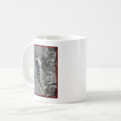 Downy Woodpecker in Snow - Original Foto Kaffeetasse (Vorderseite Links)