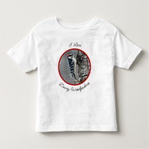 Downy Woodpecker in Snow - Original Foto Kleinkind T-shirt