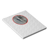 Downy Woodpecker in Snow - Original Foto Notizblock (angewinkelt)