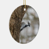 Downy Woodpecker | KERAMIK Ornament (Rechts)