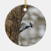 Downy Woodpecker | KERAMIK Ornament (Vorne)
