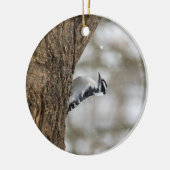 Downy Woodpecker | KERAMIK Ornament (Links)