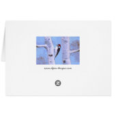 Downy Woodpecker-Malerei - Original Bird Art (Rückseite Horizontal)