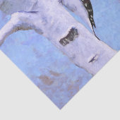 Downy Woodpecker-Malerei - Original Bird Art Seidenpapier (Ausschnitt)