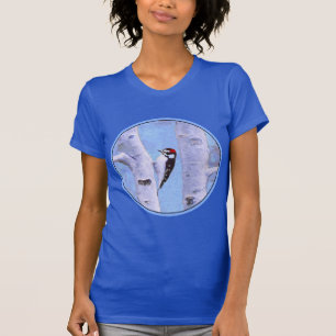 Downy Woodpecker-Malerei - Original Bird Art T-Shirt