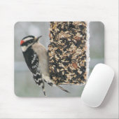 Downy Woodpecker-Mauspad Mousepad (Mit Mouse)