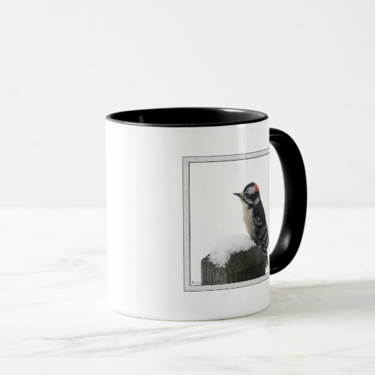 Downy Woodpecker Mug Tasse (VorderseiteRechts)