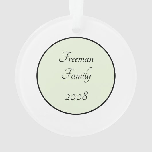 Downy Woodpecker Ornament (Rückseite)