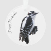 Downy Woodpecker Ornament (Vorderseite)
