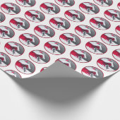 Downy Woodpecker Painting - Original Bird Art Geschenkpapier (Ecke)